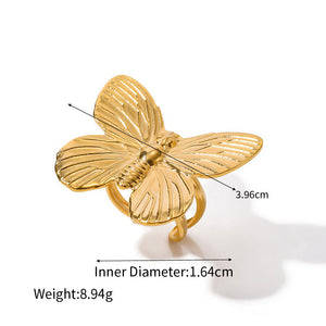 Flower Gemstone Ring – 18K Gold Plated Exquisite Dazzling | Argesteel