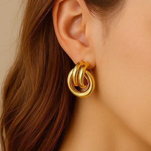 Oria Loop β 18K Gold Multi-Layer C-Hoop Earrings
