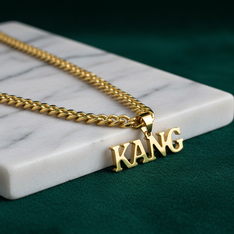 Customized Chunky Cuban Link Name Necklace for Women - Argesteel