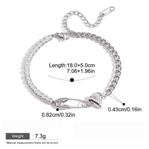 Light Luxury High-End Zircon Bracelet – Elegant & Sparkling Design