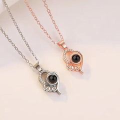Lumière Love – Heart-Shaped Personalized Projection Necklace