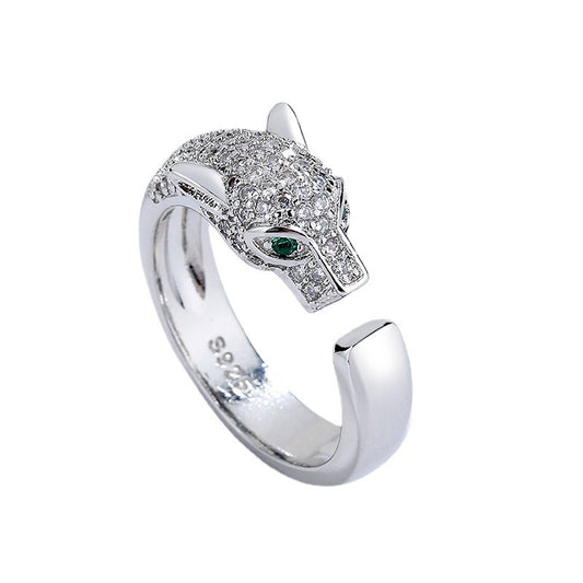 Panther Head Diamond Ring for Women - Argesteel