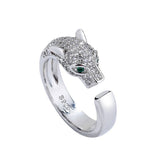 Regal Wild – Panther Head Inlaid Diamond Exquisite Noble Ring