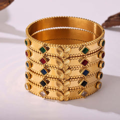 18K gold butterfly with texture design exquisite high-end bracelet Bracelets