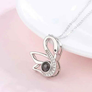 Swan Grace Diamond Necklace – Elegant Memory Jewelry for Lasting Moments