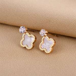 Four-Leaf Clover Earrings for Women - Argesteel