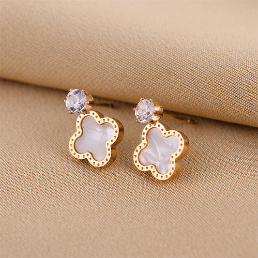 Four-Leaf Clover Earrings for Women - Argesteel