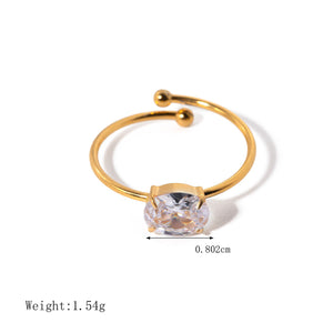 18K Gold Fresh & Cute Gemstone Ring for Women - Argesteel