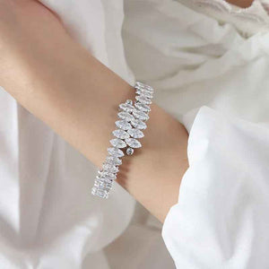 Celestia Gem Bracelet - Luxury 18K Gold with Dazzling Zircon Details