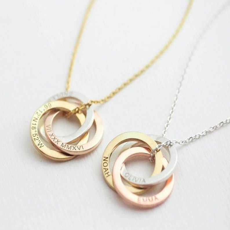 Gold Plated Custom Name Pendant Necklace – Personalised - Argesteel