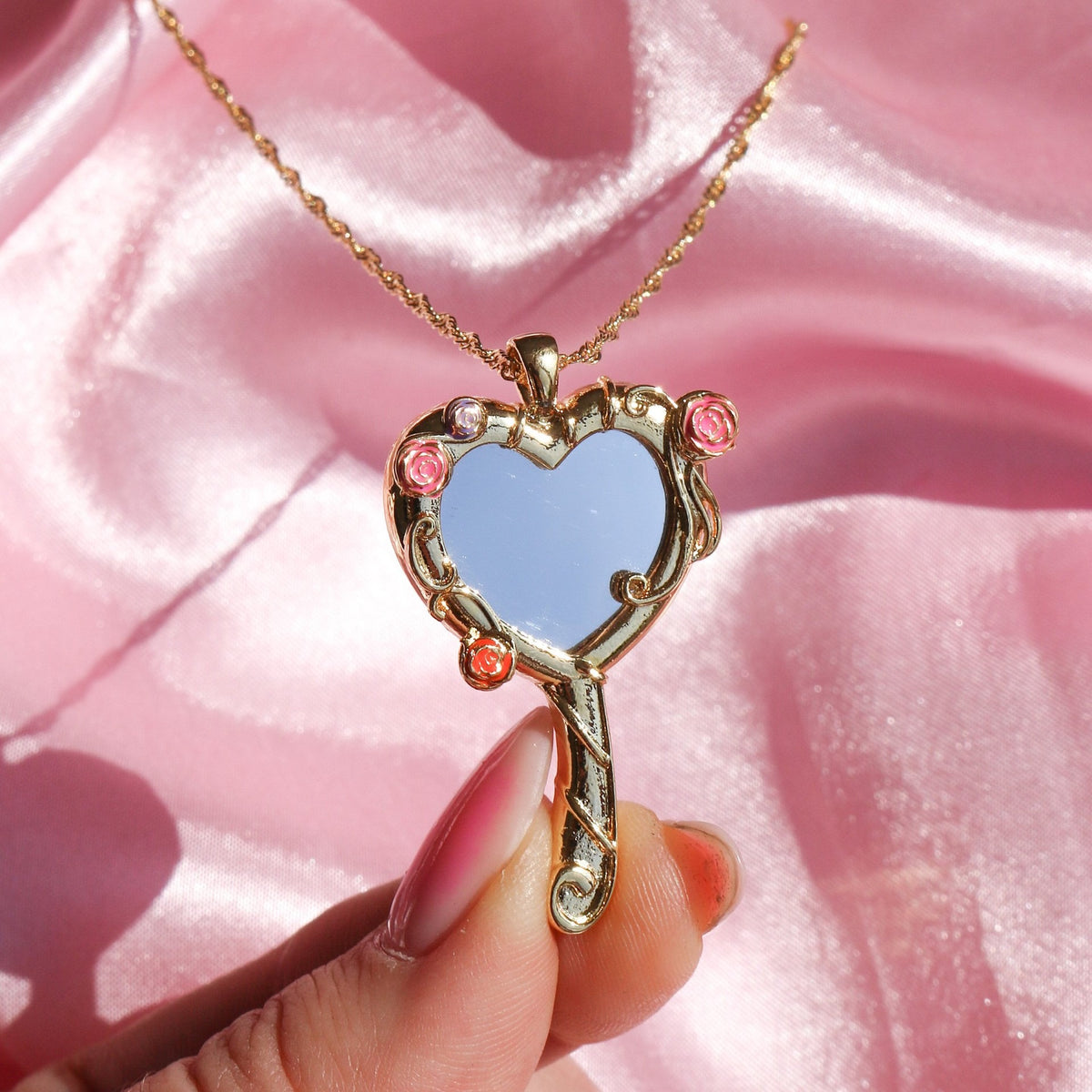 Barbie Magic Mirror Flower Necklace - Argesteel