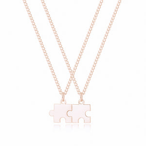 Custom Puzzle Piece Necklace – Engraved Personalized | Argesteel
