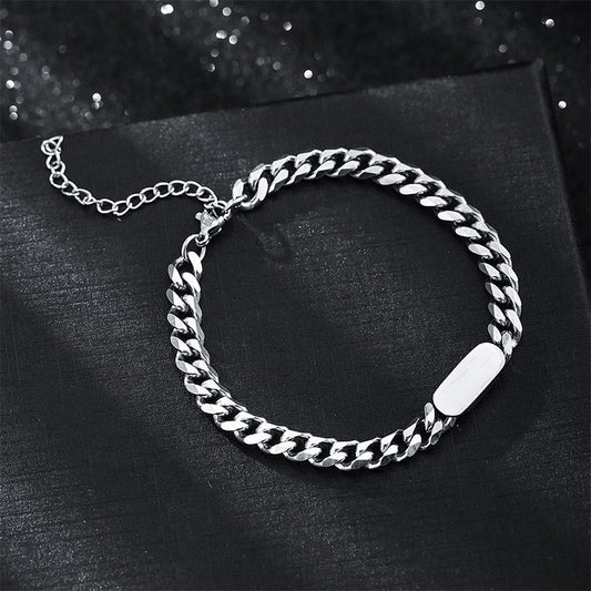 Custom Lettering Thick Bracelet for Women - Argesteel