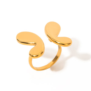18K Gold Celeste Wing Open Butterfly Ring - Argesteel