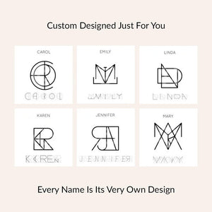 18k Gold Personalized Letter Necklace - Light Luxury Customized Combination - Argesteel