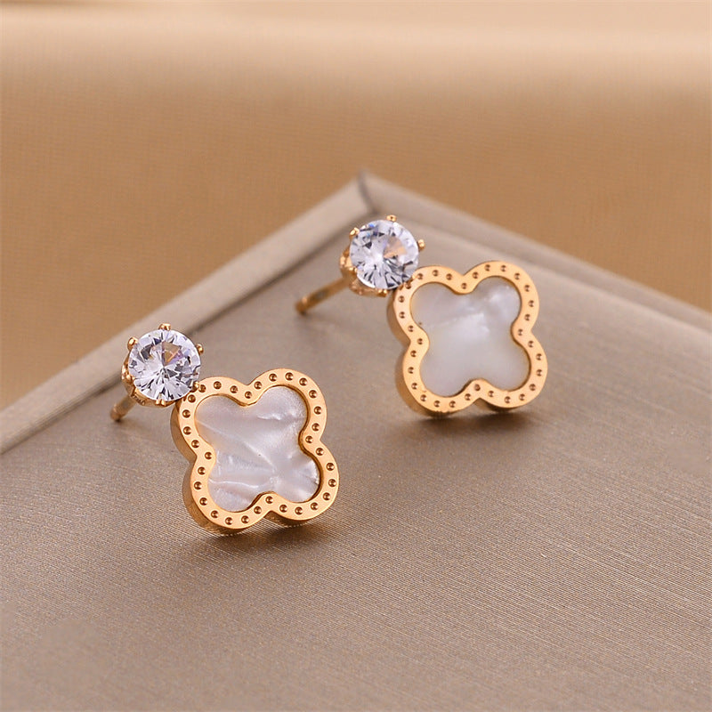 Four-Leaf Clover Earrings for Women - Argesteel