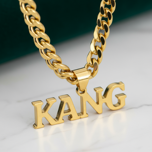 Customized Chunky Cuban Link Name Necklace - Argesteel