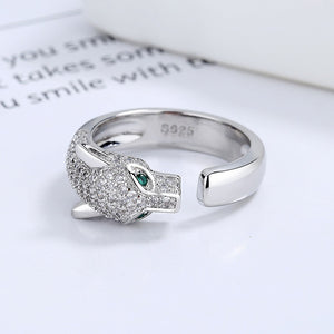 Panther Head Diamond Ring for Women - Argesteel