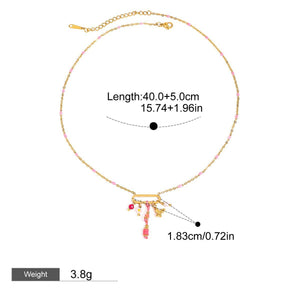 MOM Heart Butterfly Necklace – 18K Gold Plated Gift | Argesteel