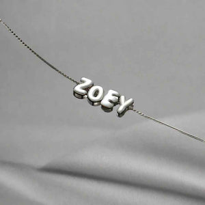 Signature Line S925 Silver Custom Name Necklace - Minimalist Design