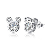 Delicate Dazzling – Diamond Mickey Design Zirconia Earrings