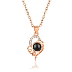Heart Love Projection Necklace for Women - Argesteel