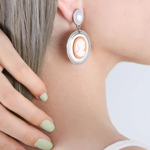 Vintage Gem & Pearl Set β 18K Gold Retro Fashion Earrings