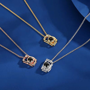 Hollow Camera Projection Necklace for Women - Argesteel