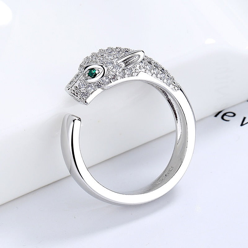 Panther Head Diamond Ring for Women - Argesteel