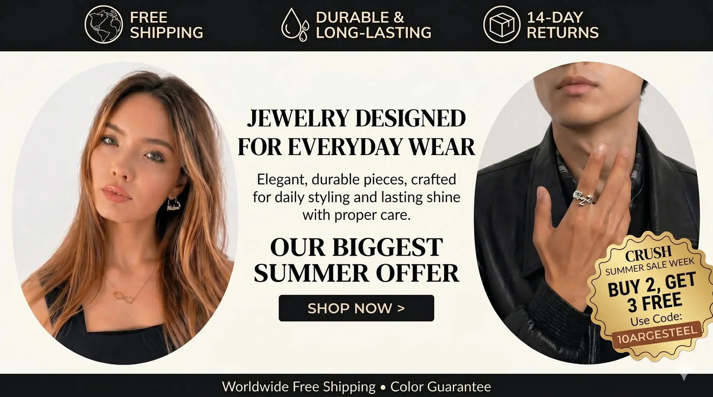 Homepage hero banner - Argesteel jewelry collection
