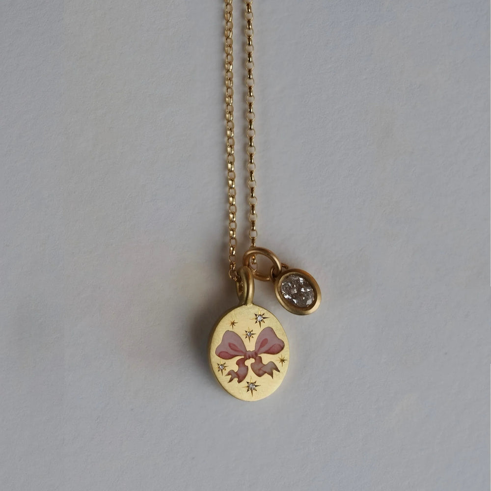 Artful Shine 18K Gold Zircon Necklace with Inlaid Pattern Design - Argesteel