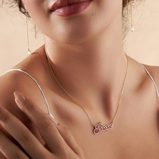 Personalized Cursive Name Necklace - Argesteel