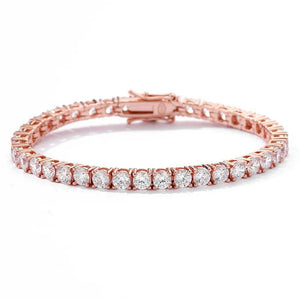 Eternal Sparkle – Pure S925 Silver Full Diamond Tennis Bracelet