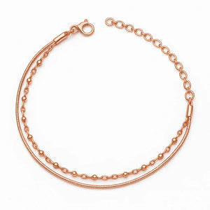 Timeless Layers – 18K Gold Double-Layer Elegant Bracelet