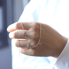 Minimalist Signature Whisper Bracelet crafted in silver or copper