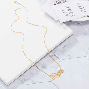 Classic Custom Name Necklace – Personalized Silver Name Necklace 925 Jewelry Gift