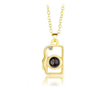 Vintage Camera Projection Necklace – Retro Vision Memory Keeper