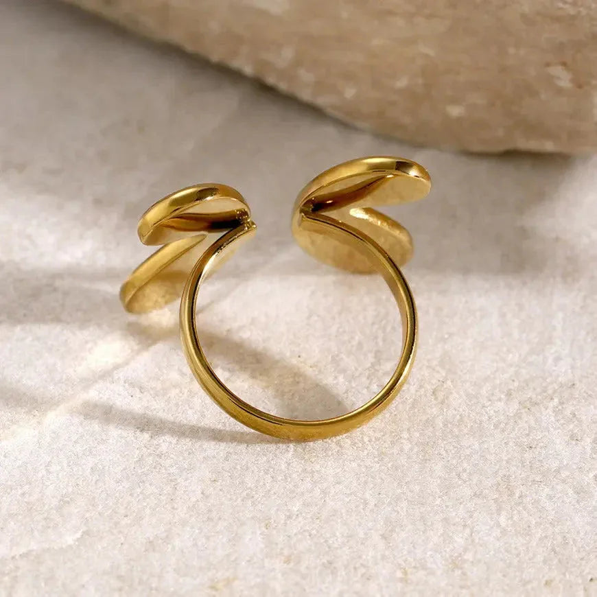 Celeste Wing 18K Gold Butterfly Ring - Open Design - Argesteel