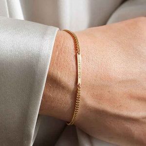 Custom Name Bracelet in 925 Sterling Silver - Personalized Light Luxury Design