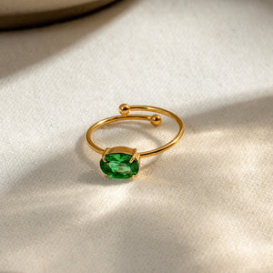 18K Gold Fresh & Cute Gemstone Ring for Women - Argesteel