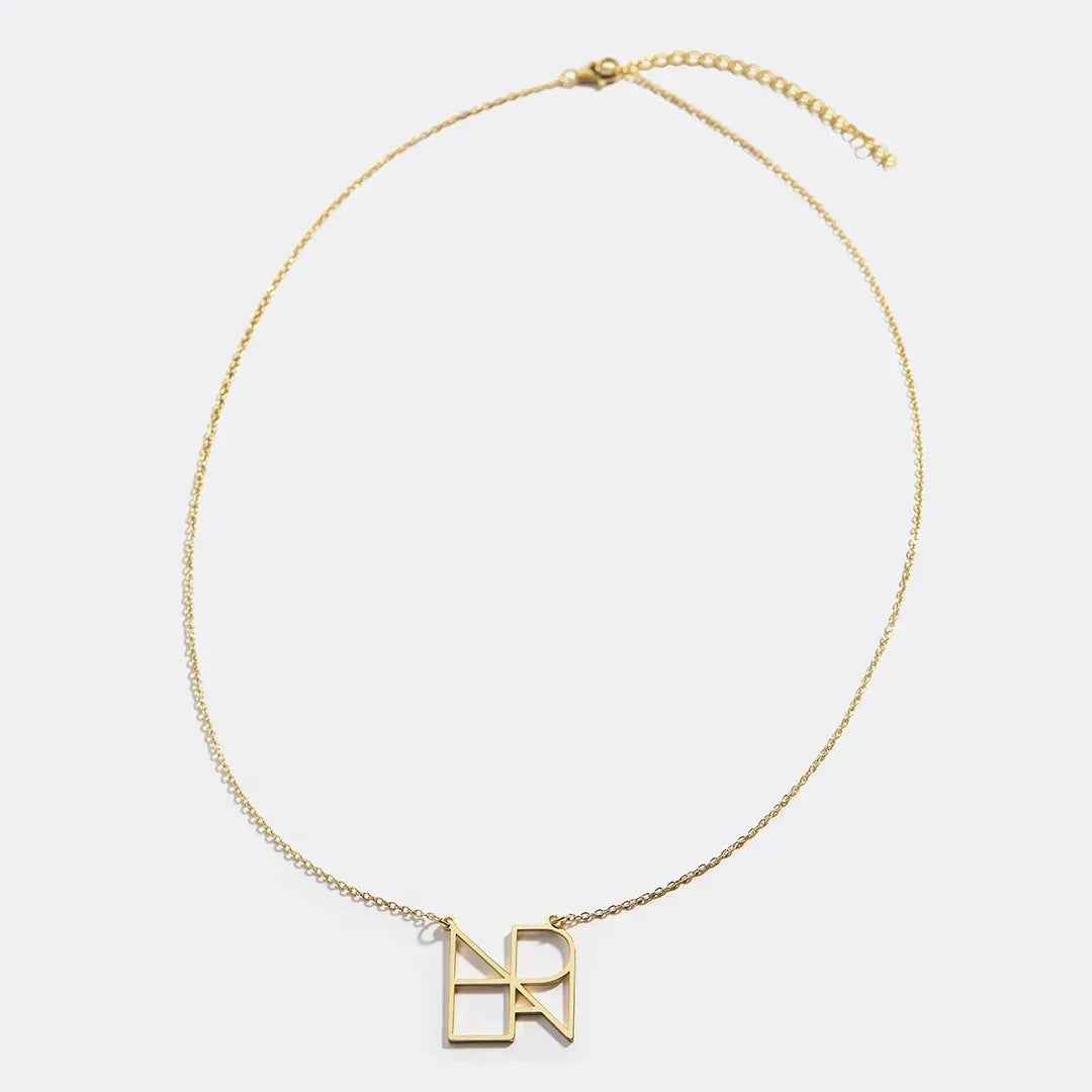 Customized Letter Necklace - 18k Gold for Light Luxury Style