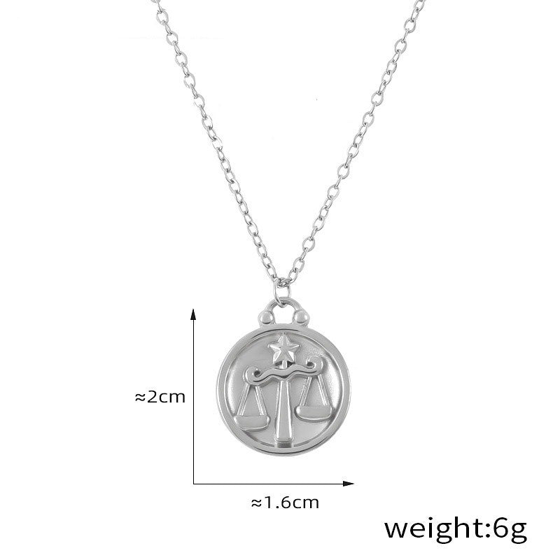 Celestia 18K Gold Zodiac Necklace – Elegant Constellation Pendant Necklaces