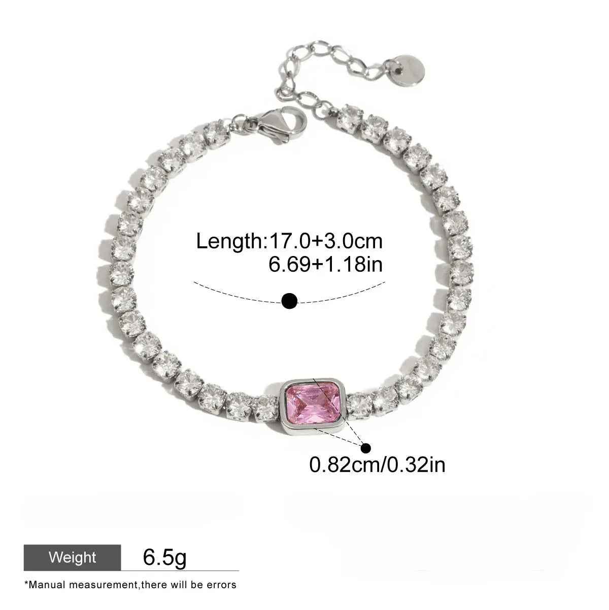 Light Luxury High-End Zircon Bracelet – Elegant & Sparkling Design