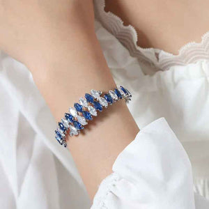 Celestia Gem Bracelet - Luxury 18K Gold with Dazzling Zircon Details