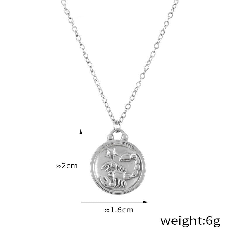 Celestia 18K Gold Zodiac Necklace – Elegant Constellation Pendant Necklaces