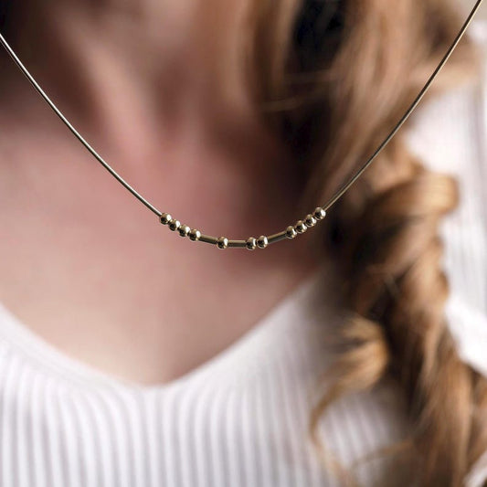 Customized Morse Code Name Necklace - Argesteel