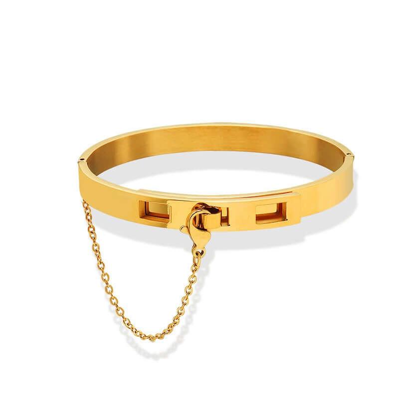 ArchiTassel Bracelet – 18K Gold Geometric Elegance with a Twist - Argesteel