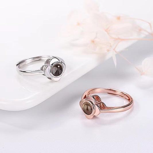 Fashionable Four-Leaf Clover Ring - Simple Projection Design - Argesteel