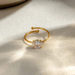 Fresh Bloom – 18K Gold Fresh and Cute Gemstone Design Ring