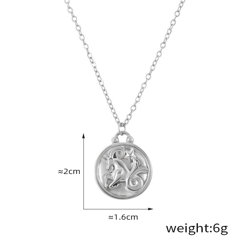 Celestia 18K Gold Zodiac Necklace – Elegant Constellation Pendant Necklaces